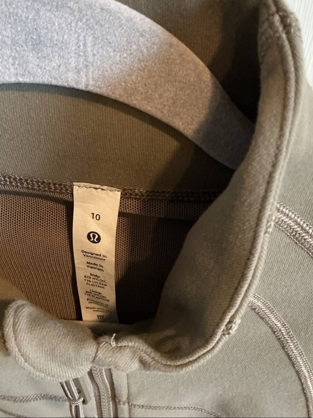 lululemon athletica Olive Utility Zip Jacket